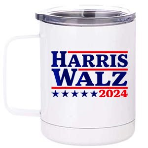 Harris Walz 2024 Election Logo 12 oz Stainless Steel Tumbler Cup