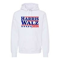 Harris Walz 2024 Election Logo Premium Hoodie