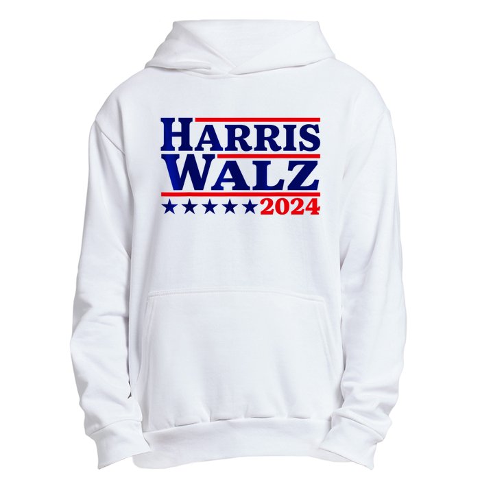 Harris Walz 2024 Election Logo Urban Pullover Hoodie