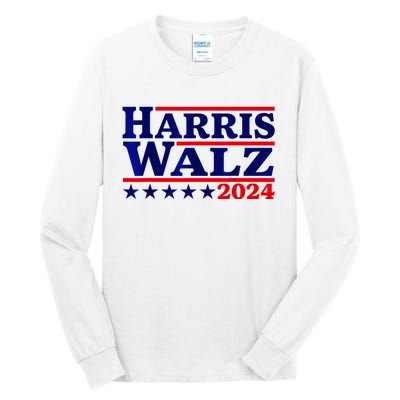 Harris Walz 2024 Election Logo Tall Long Sleeve T-Shirt