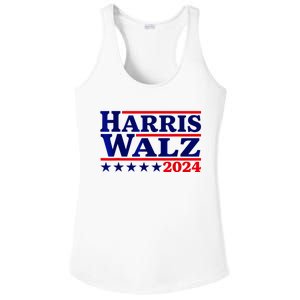 Harris Walz 2024 Election Logo Ladies PosiCharge Competitor Racerback Tank