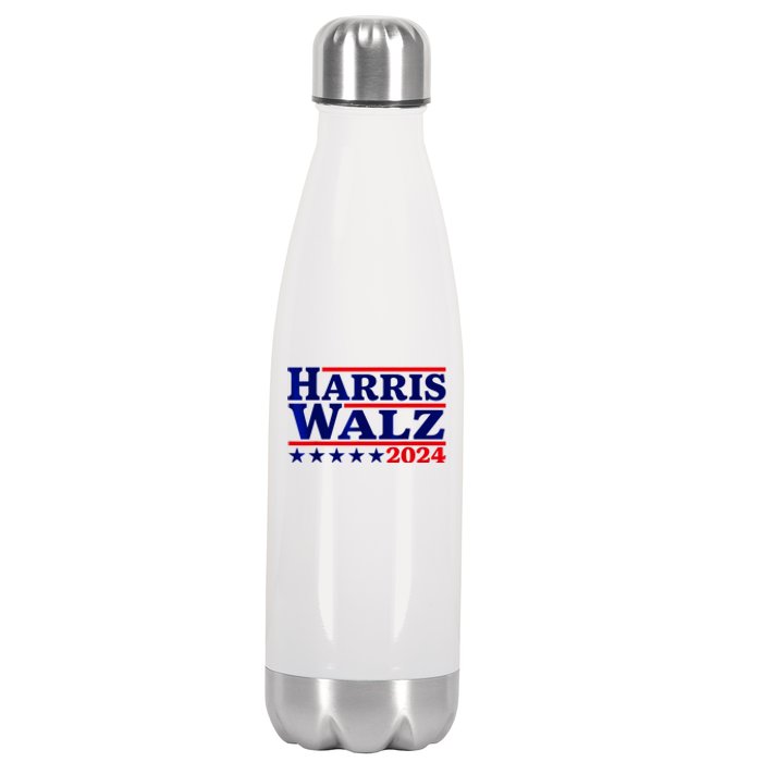 Harris Walz 2024 Election Logo Stainless Steel Insulated Water Bottle