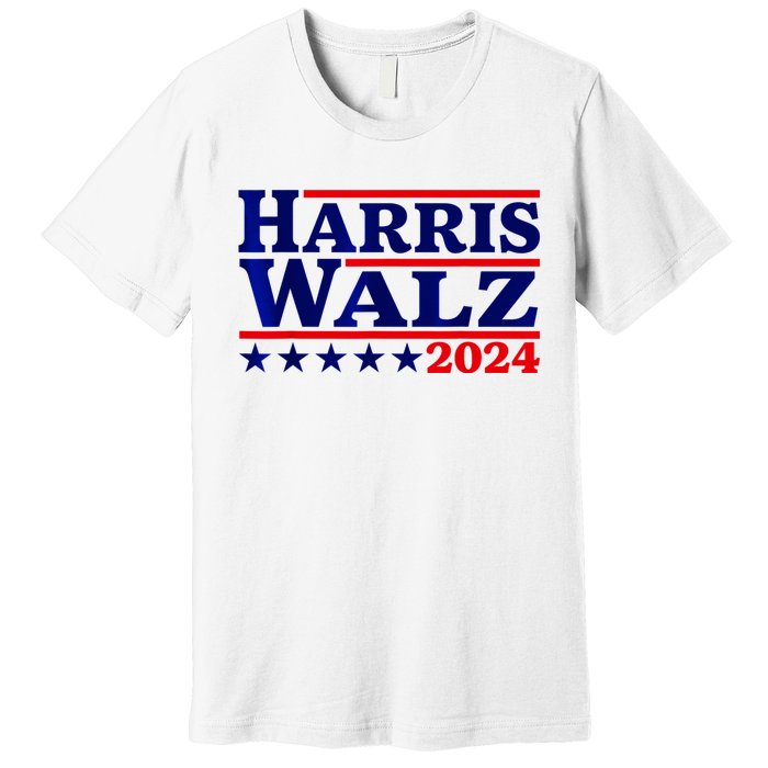 Harris Walz 2024 Election Logo Premium T-Shirt