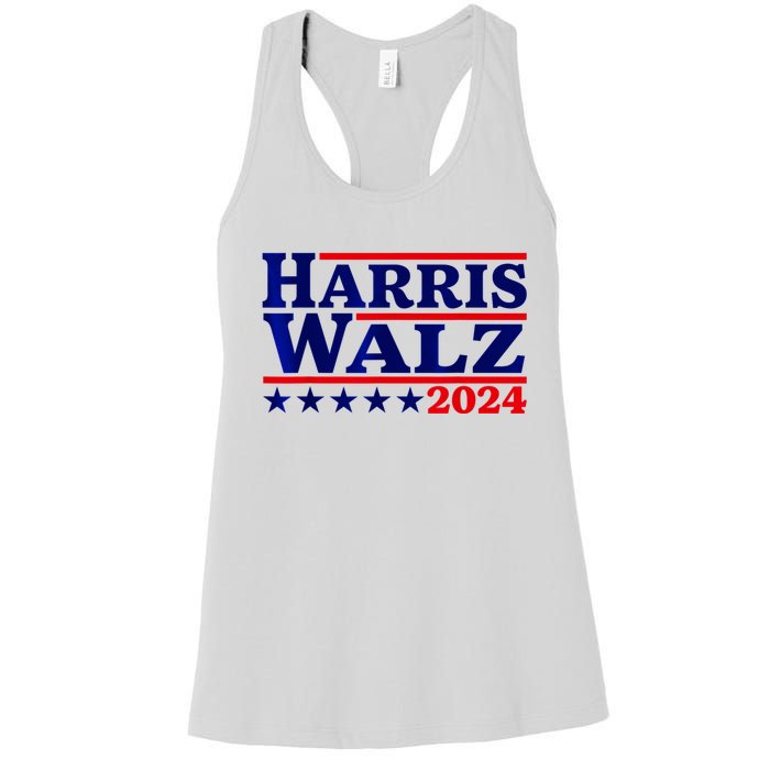 Harris Walz 2024 Election Logo Women's Racerback Tank