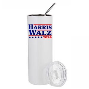 Harris Walz 2024 Election Logo Stainless Steel Tumbler