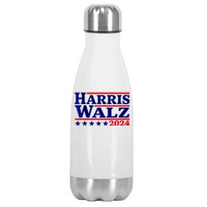 Harris Walz 2024 Election Logo Stainless Steel Insulated Water Bottle