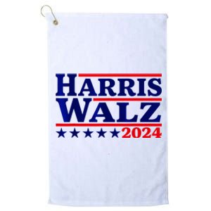 Harris Walz 2024 Election Logo Platinum Collection Golf Towel