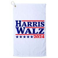 Harris Walz 2024 Election Logo Platinum Collection Golf Towel