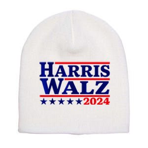 Harris Walz 2024 Election Logo Short Acrylic Beanie