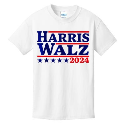 Harris Walz 2024 Election Logo Kids T-Shirt