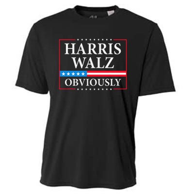 Harris Waltz 2024 Obviously Kamala Harris Tim Walz 2024 Gift Cooling Performance Crew T-Shirt