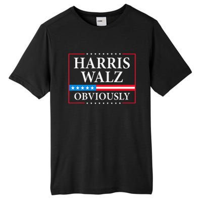 Harris Waltz 2024 Obviously Kamala Harris Tim Walz 2024 Gift Tall Fusion ChromaSoft Performance T-Shirt