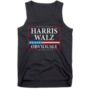 Harris Waltz 2024 Obviously Kamala Harris Tim Walz 2024 Gift Tank Top