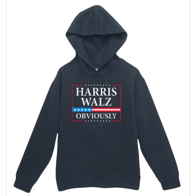 Harris Waltz 2024 Obviously Kamala Harris Tim Walz 2024 Gift Urban Pullover Hoodie