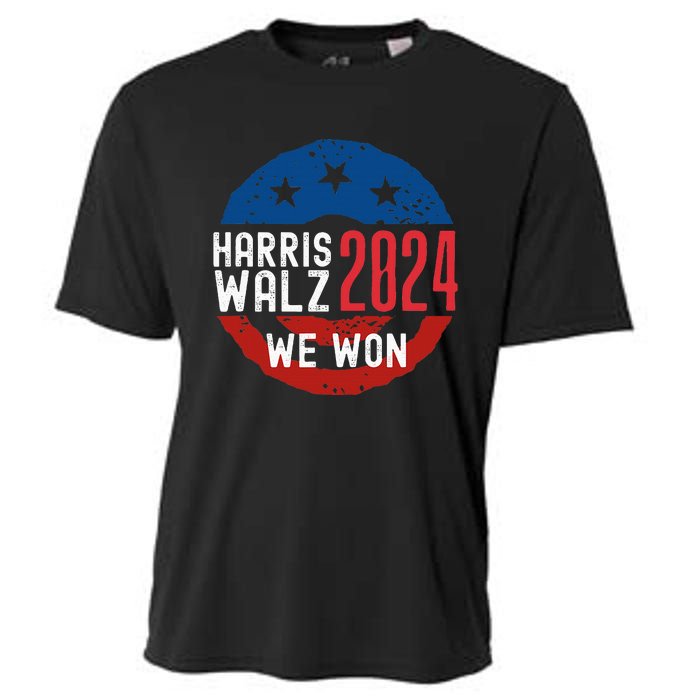 Harris Waltz 2024 Election Victory Kamala Harris 2024 We Won Cooling Performance Crew T-Shirt