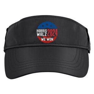 Harris Waltz 2024 Election Victory Kamala Harris 2024 We Won Adult Drive Performance Visor