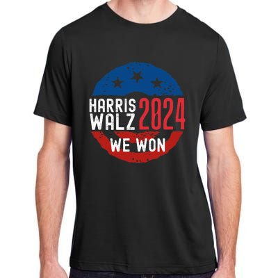 Harris Waltz 2024 Election Victory Kamala Harris 2024 We Won Adult ChromaSoft Performance T-Shirt