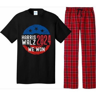 Harris Waltz 2024 Election Victory Kamala Harris 2024 We Won Pajama Set