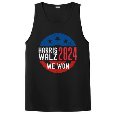 Harris Waltz 2024 Election Victory Kamala Harris 2024 We Won PosiCharge Competitor Tank