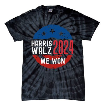 Harris Waltz 2024 Election Victory Kamala Harris 2024 We Won Tie-Dye T-Shirt