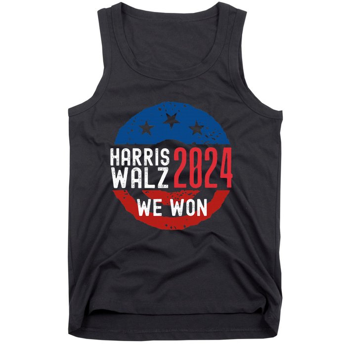 Harris Waltz 2024 Election Victory Kamala Harris 2024 We Won Tank Top