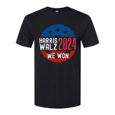 Harris Waltz 2024 Election Victory Kamala Harris 2024 We Won Softstyle CVC T-Shirt