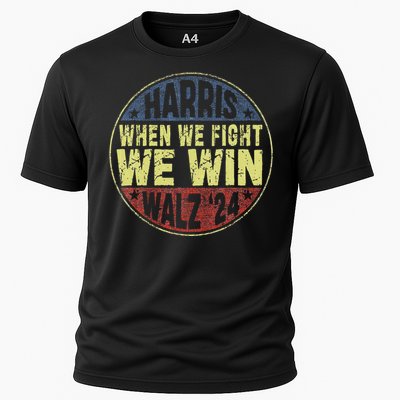 Harris Waltz 2024 When We Fight We Win American Election Cooling Performance Crew T-Shirt