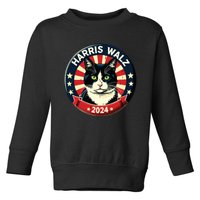 Harris Waltz 2024 Election Kamala Harris Tim Waltz 2024 Toddler Sweatshirt