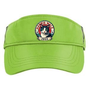 Harris Walz 2024 Funny Cat Election Adult Drive Performance Visor