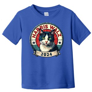 Harris Walz 2024 Funny Cat Election Toddler T-Shirt