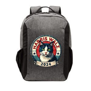 Harris Walz 2024 Funny Cat Election Vector Backpack