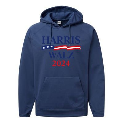 Harris Waltz 2024 Usa Harris Walz 2024 Performance Fleece Hoodie