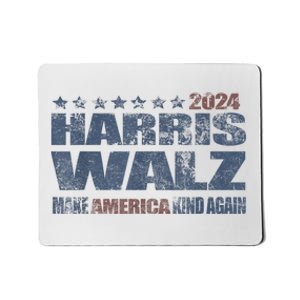 Harris Walz 2024 Make America Kind Again Harris Waltz Quote Mousepad