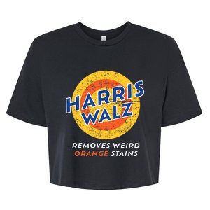 Harris Walz 2024 Waltz Removes Weird Orange Stains Bella+Canvas Jersey Crop Tee