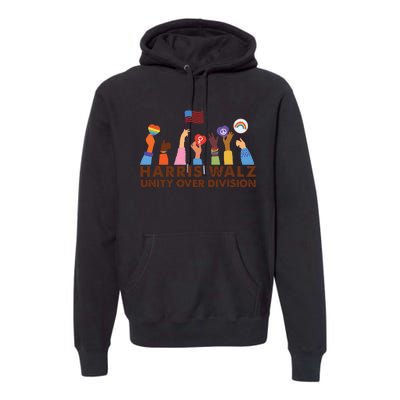 Harris Waltz 2024 Unity Over Division Premium Hoodie