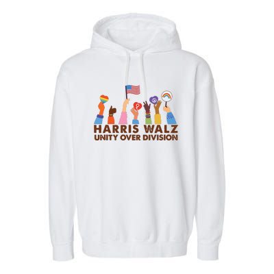 Harris Waltz 2024 Unity Over Division Garment-Dyed Fleece Hoodie