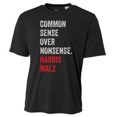 Harris Walz 2024 Common Sense Over Nonsense Cooling Performance Crew T-Shirt