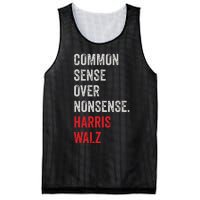 Harris Walz 2024 Common Sense Over Nonsense Mesh Reversible Basketball Jersey Tank