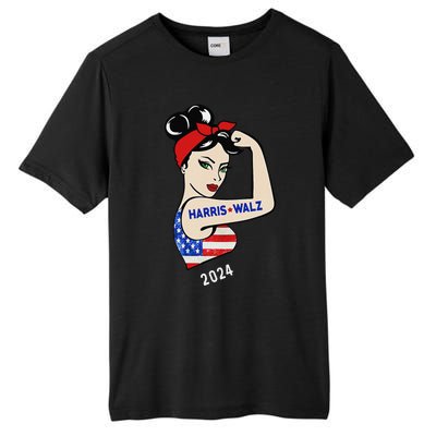 Harris Waltz 2024 Election Kamala Harris Tim Waltz 24 Tall Fusion ChromaSoft Performance T-Shirt