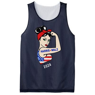 Harris Waltz 2024 Election Kamala Harris Tim Waltz 24 Mesh Reversible Basketball Jersey Tank