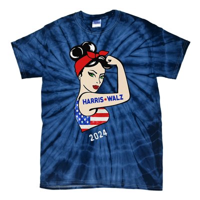 Harris Waltz 2024 Election Kamala Harris Tim Waltz 24 Tie-Dye T-Shirt