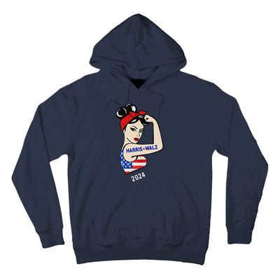 Harris Waltz 2024 Election Kamala Harris Tim Waltz 24 Tall Hoodie