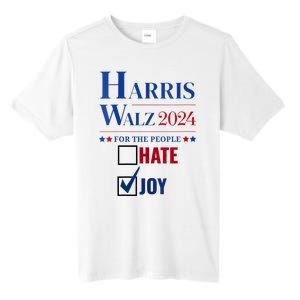 Harris Walz 2024 For The People Vote Choose Joy Over Hate Tall Fusion ChromaSoft Performance T-Shirt