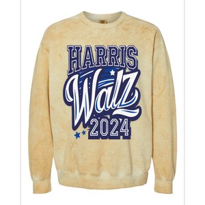 Harris Walz 2024 President Election Kamala Harris Tim Waltz Colorblast Crewneck Sweatshirt