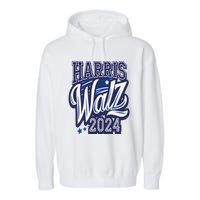 Harris Walz 2024 President Election Kamala Harris Tim Waltz Garment-Dyed Fleece Hoodie