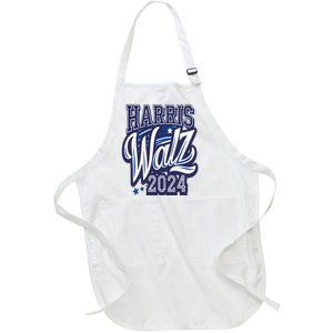 Harris Walz 2024 President Election Kamala Harris Tim Waltz Full-Length Apron With Pockets