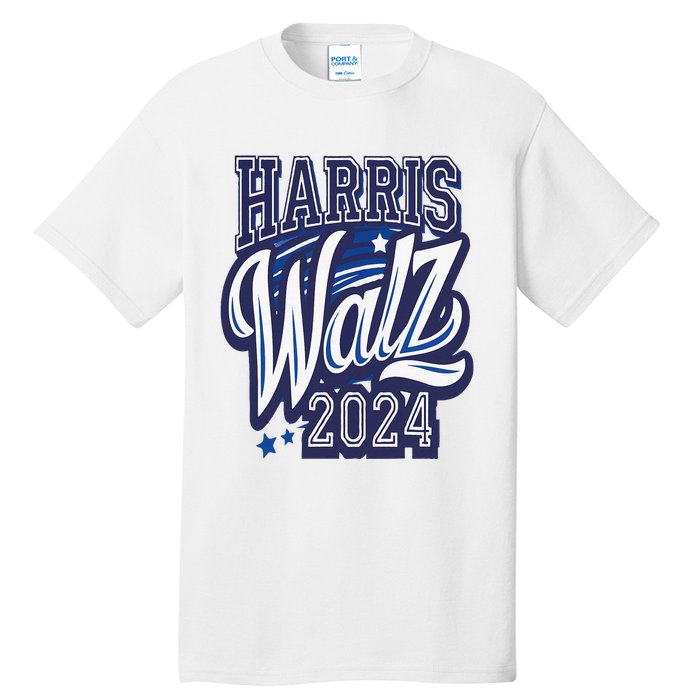 Harris Walz 2024 President Election Kamala Harris Tim Waltz Tall T-Shirt