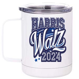 Harris Walz 2024 President Election Kamala Harris Tim Waltz 12 oz Stainless Steel Tumbler Cup