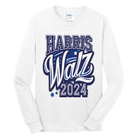 Harris Walz 2024 President Election Kamala Harris Tim Waltz Tall Long Sleeve T-Shirt