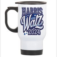 Harris Walz 2024 President Election Kamala Harris Tim Waltz Stainless Steel Travel Mug